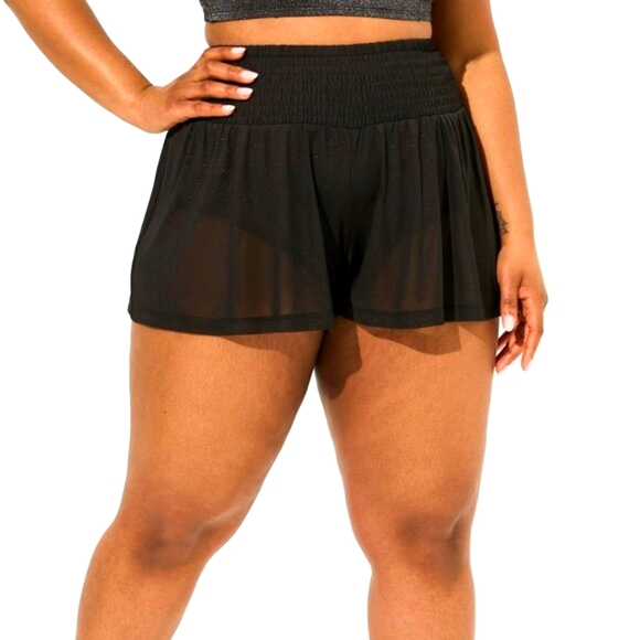 ❤️NWT VINTAGE TORRID MESH SWIM COVER - FLOWY SHORTS - PLUS SIZE - Picture 1 of 13